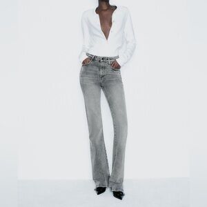 Zara FLARE Z1975 JEANS WITH A HIGH WAIST